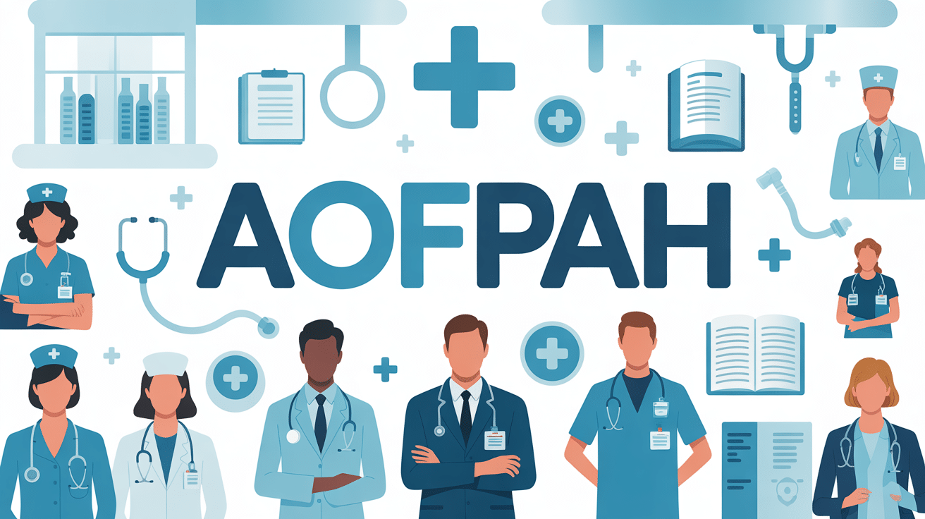 illustration aofpah hôpital et auxiliaires santé