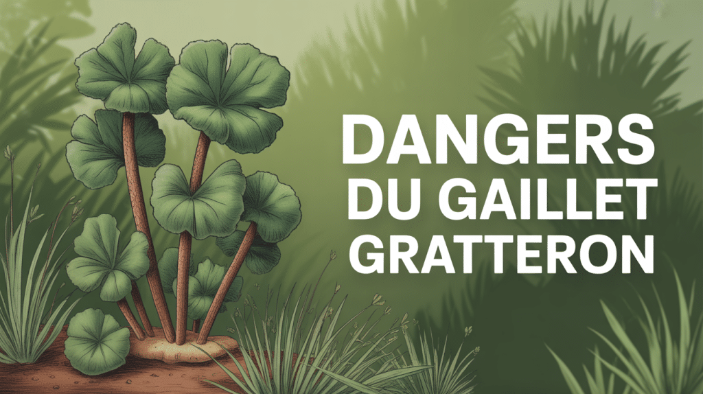 gaillet gratteron danger plante stylisée
