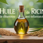 huile de ricin anti inflammatoire sur bois avec graines