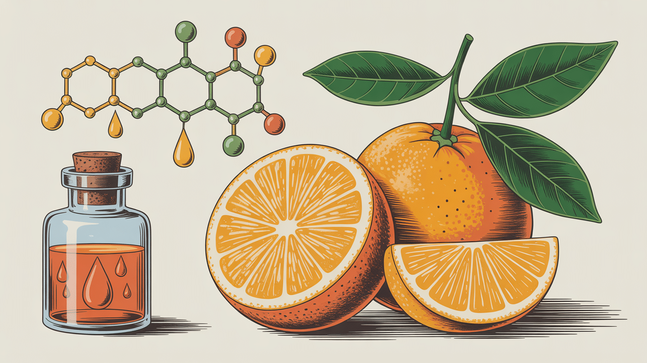 huile essentielle d orange flacon extraction oranges douces