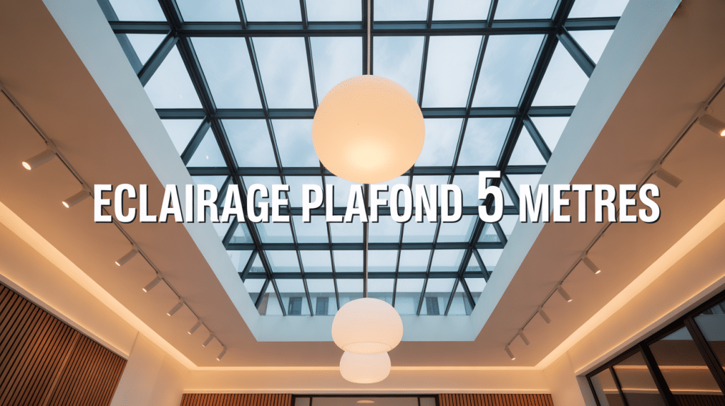 luminaire hauteur sous plafond 5m grand lustre élégant