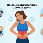 mal aux abdos apres sport silhouette humaine douleurs