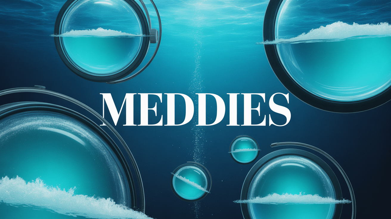 Vue sous-marine meddies tourbillons salés Atlantique