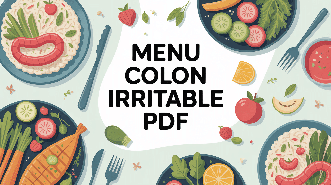 menu pour colon irritable pdf illustration assiette équilibrée