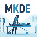 mkde c'est quoi kinésithérapeute silhouette table rééducation