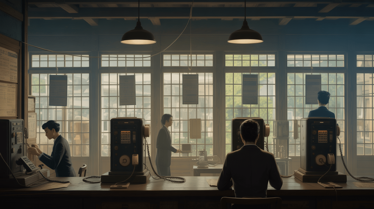 moshi moshi moshi central telephonique japonais ancien