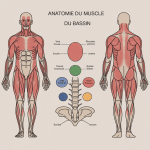 illustration muscle du bassin anatomie postérieure latérale