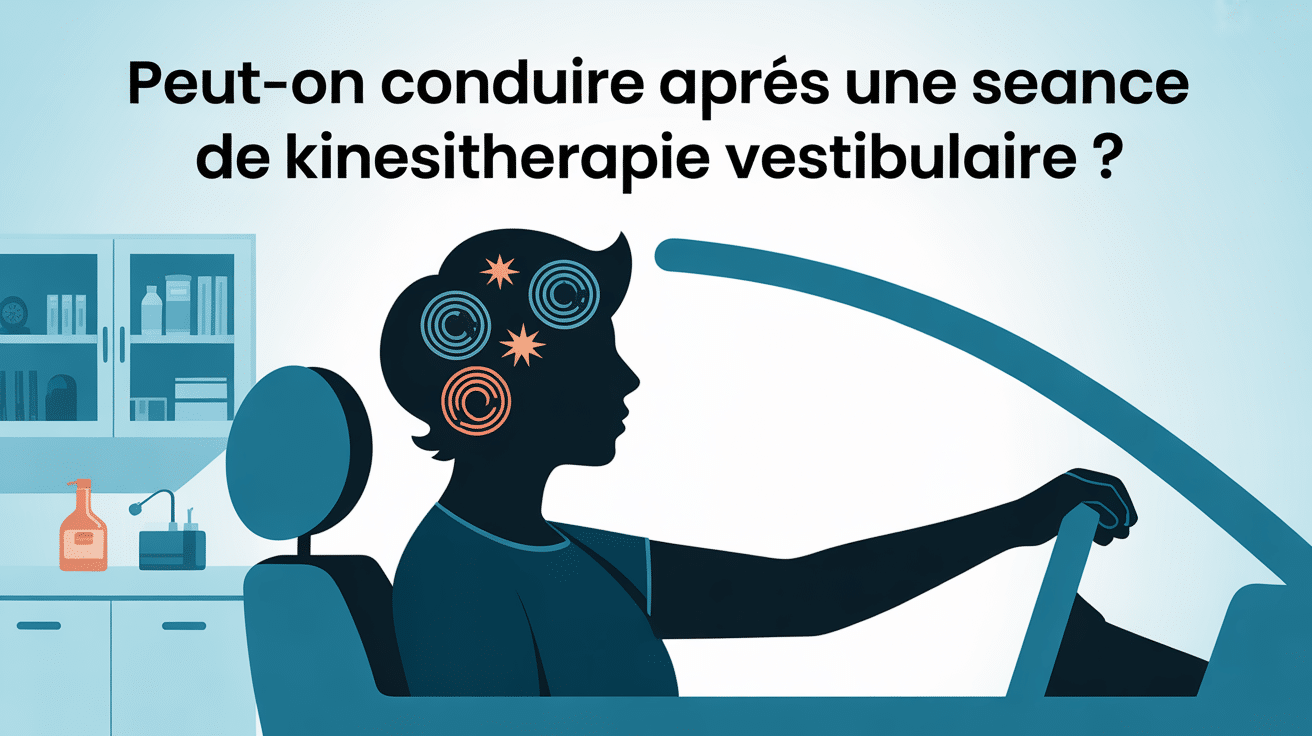 Peut on conduire après une séance de kiné vestibulaire personne voiture vertiges