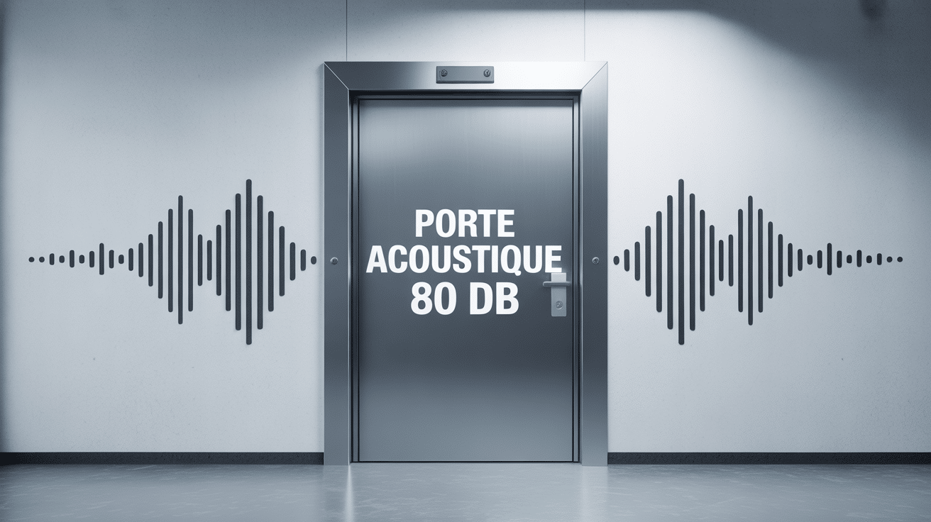 Porte acoustique 80 db prix installation professionnelle