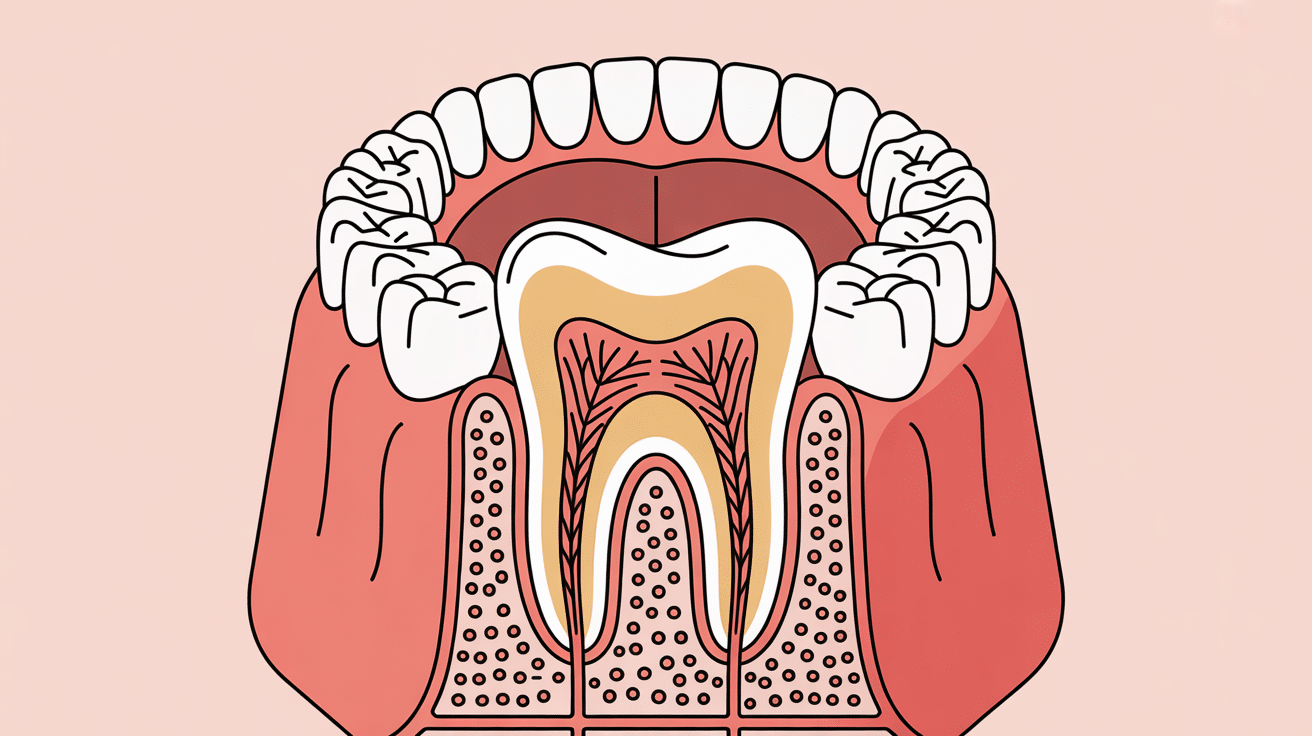 schéma dent action poudre de siwak gencives