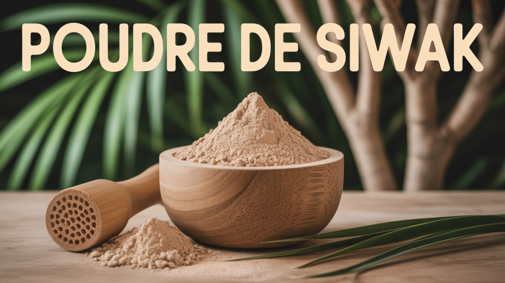 bol poudre de siwak brosse à dents racines