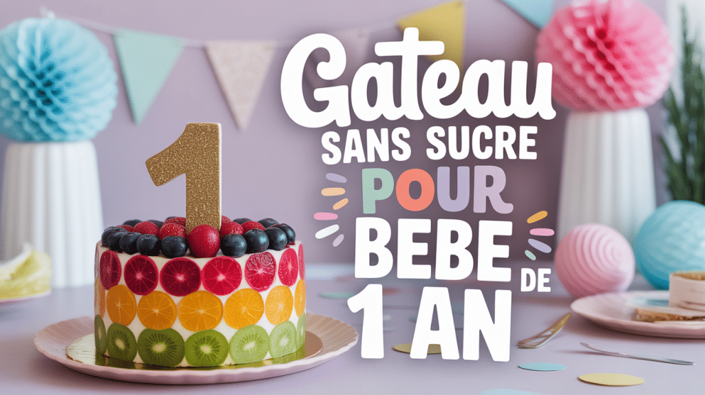 recette gâteau bébé 1 an sans sucre gâteau anniversaire fruits colorés