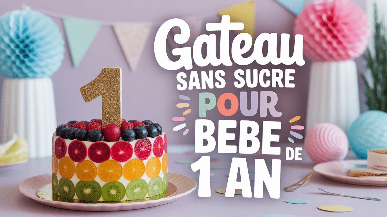 recette gâteau bébé 1 an sans sucre gâteau anniversaire fruits colorés