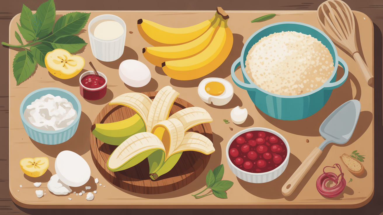 recette gâteau bébé 1 an sans sucre ingrédients étape