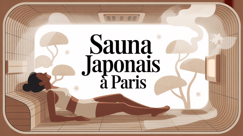 Sauna japonais Paris illustration cabine infrarouge zen
