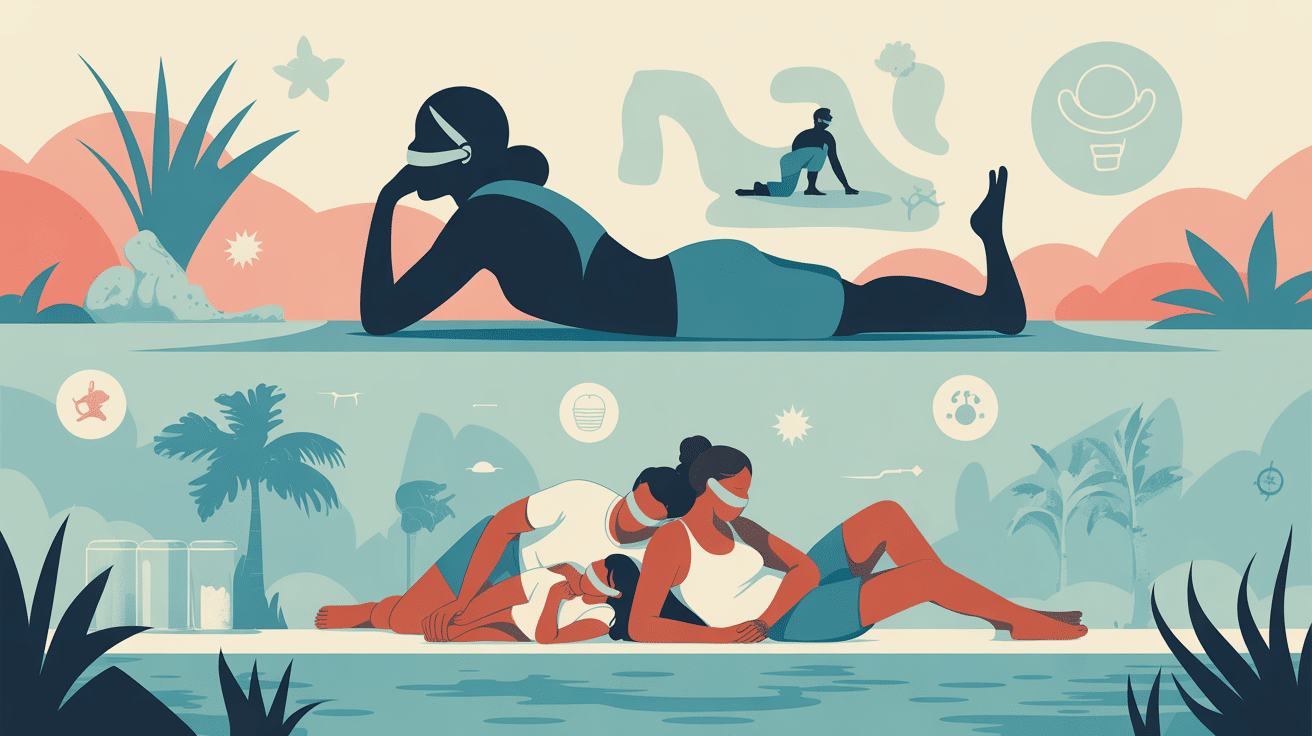 scènes de vie strips nasales sommeil sport famille