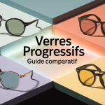 tableau comparatif verres progressifs essilor avec lunettes et titres