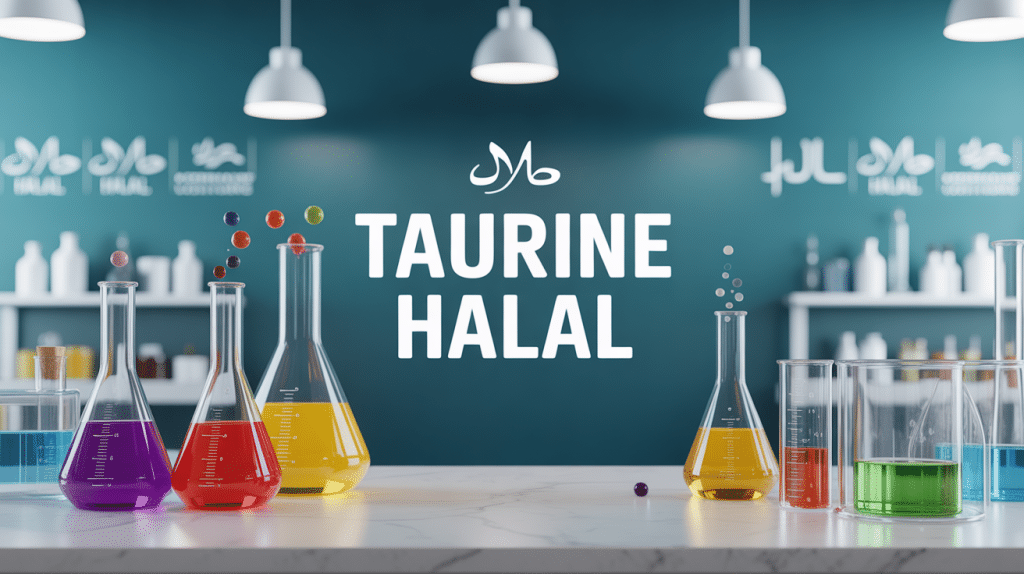 laboratoire chimie taurine halal et icônes certification