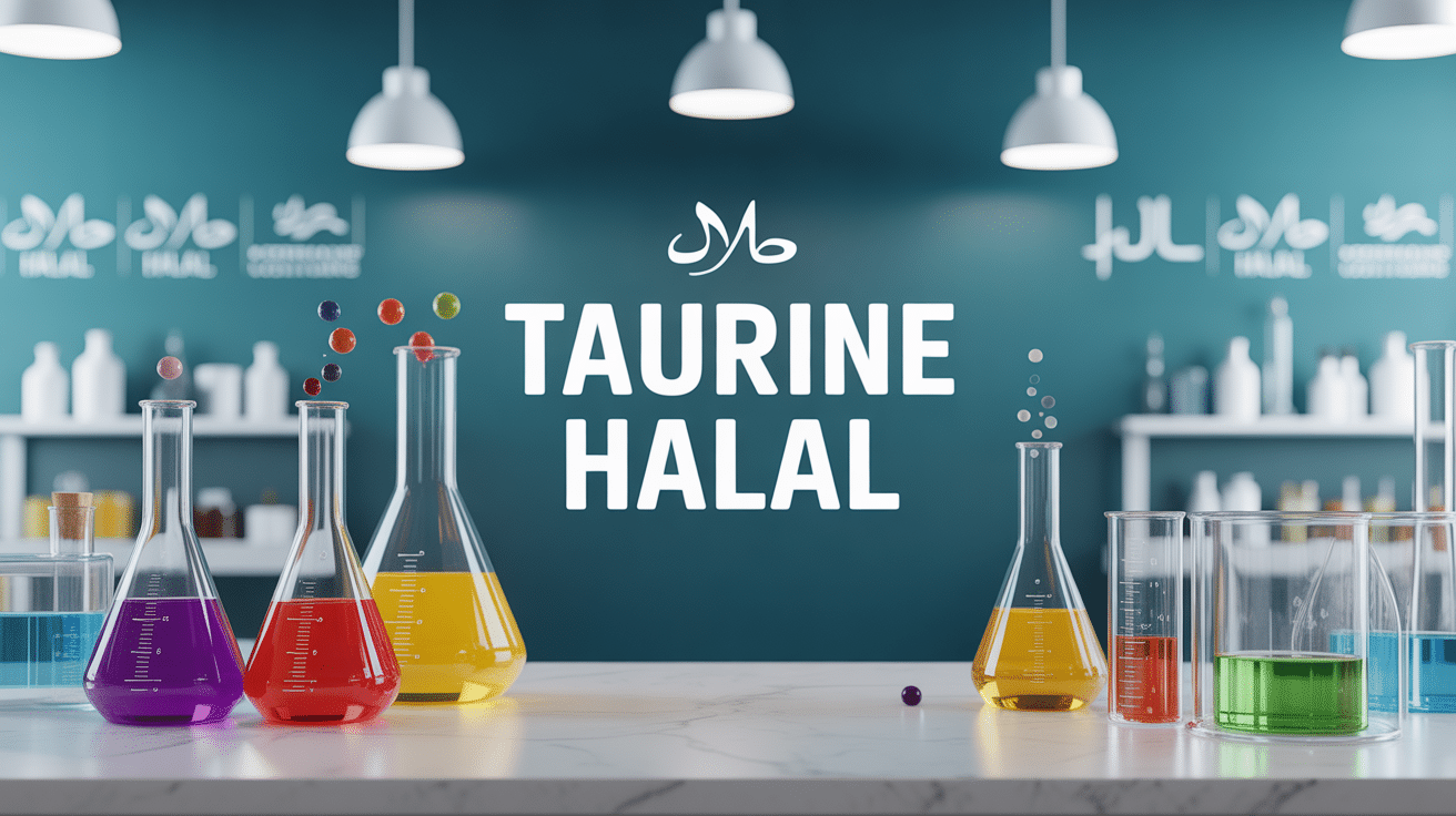 laboratoire chimie taurine halal et icônes certification