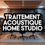 Studio professionnel avec traitement acoustique home studio