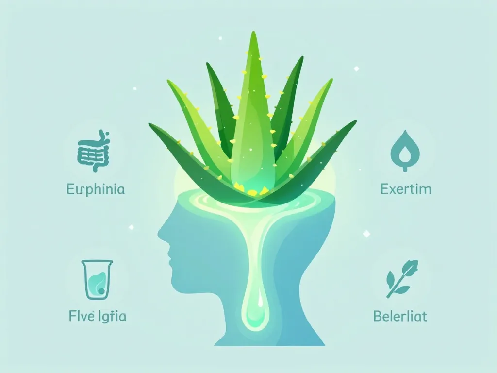 Bienfait du jus aloe vera santé illustration métaphorique