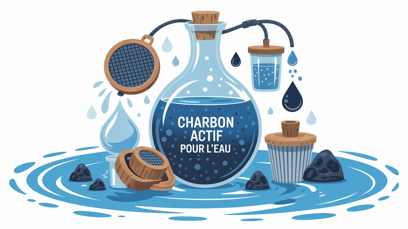charbon actif eau avis scientifique illustration filtre