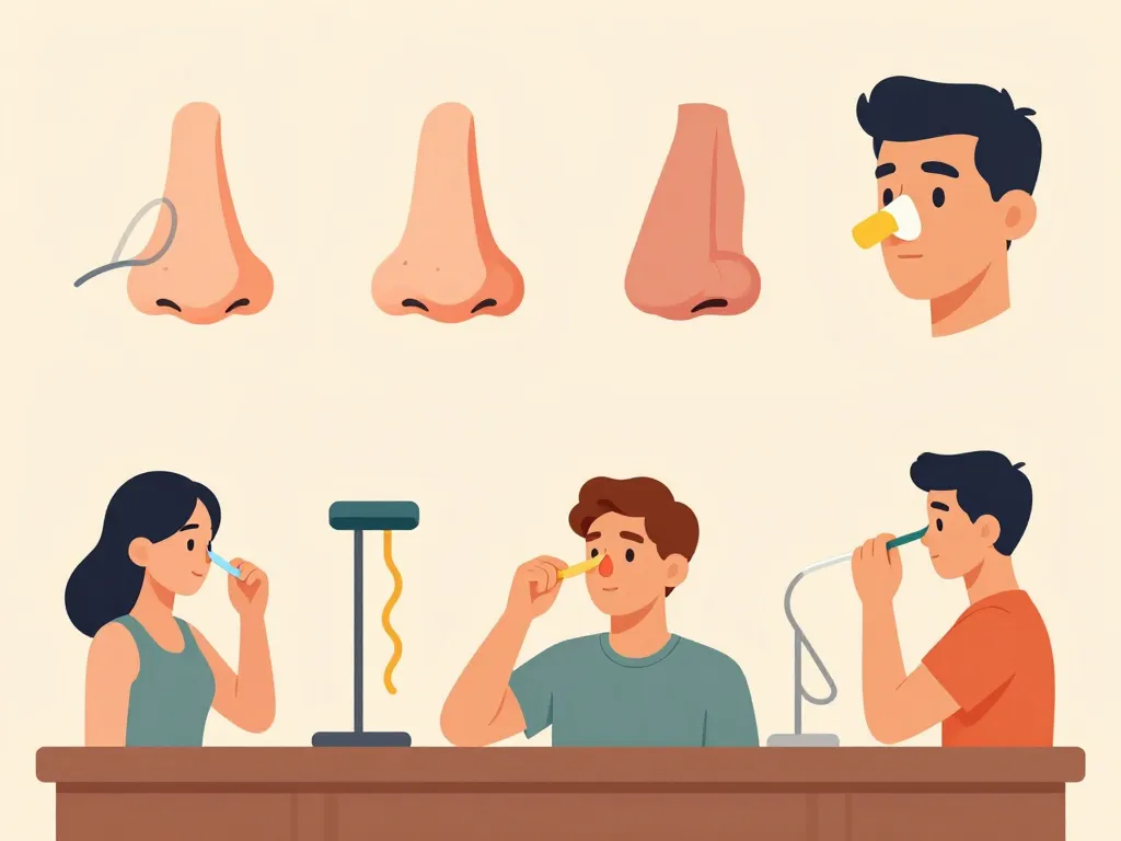 visuel choix strips nasal différents nez