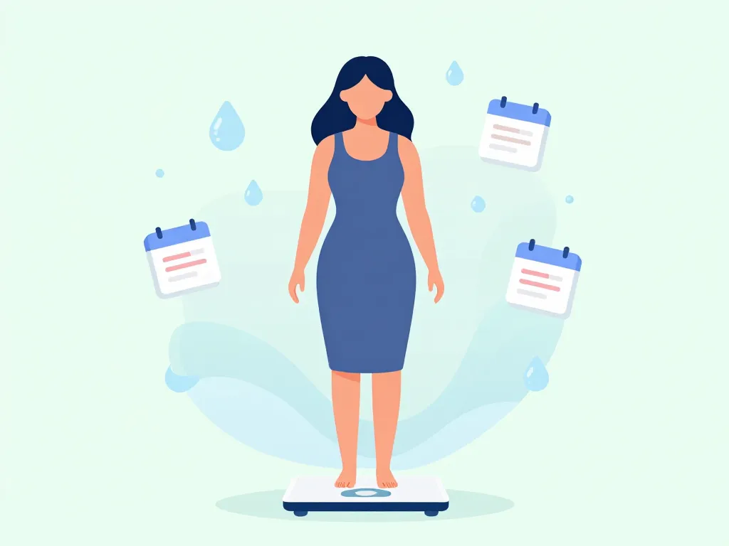 combien de kilo prend on pendant les regles variations femme balance