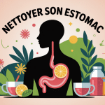 comment nettoyer son estomac illustration moderne