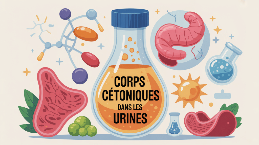 corps cetonique dans urine image stylisée explicative