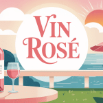 illustration danger du vin rosé terrasse été