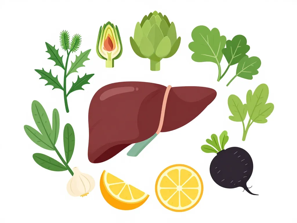 détoxifiant pour le foie plantes et aliments naturels