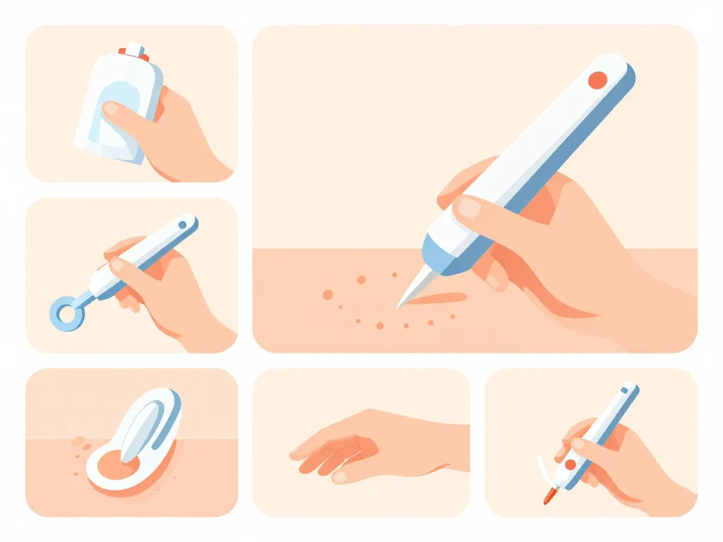 étapes sécurisées extracteur grain de milium pharmacie sur peau