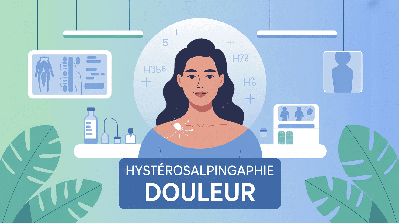 Illustration de l'expérience hystérosalpingographie douleur, ambiance rassurante