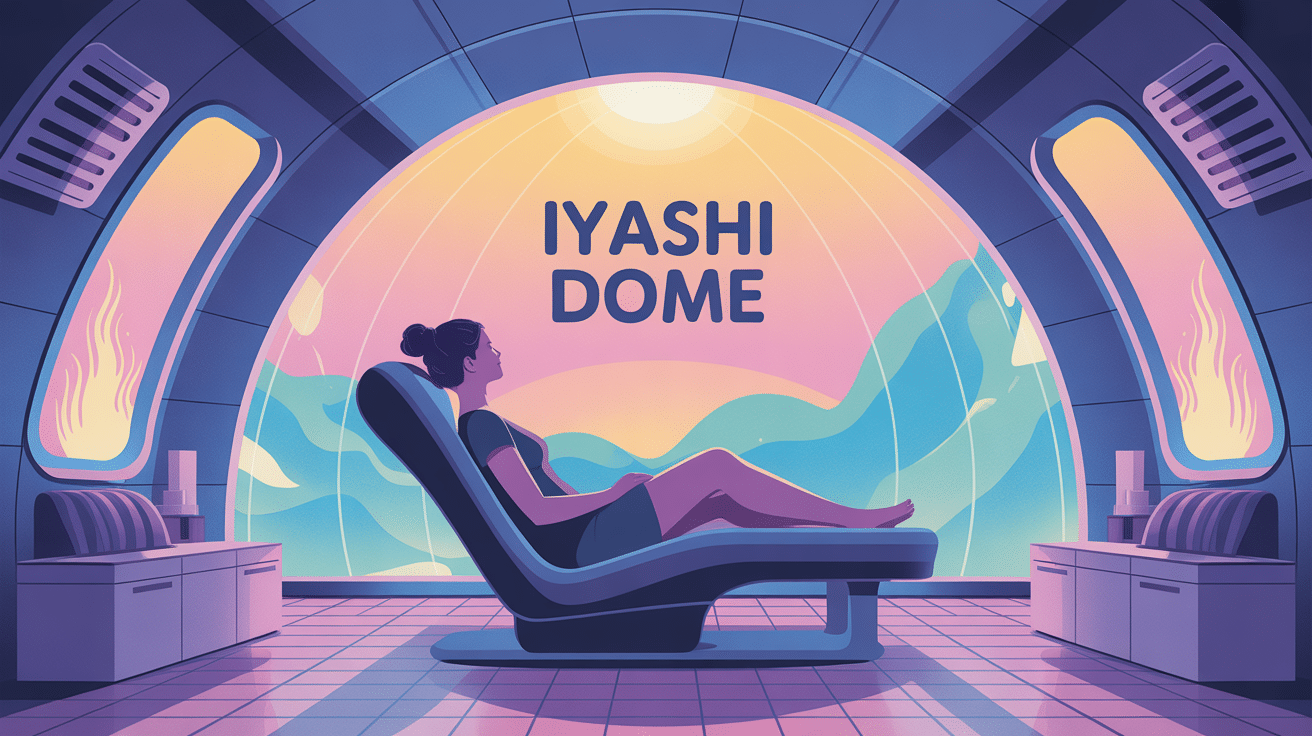 iyashi dome bienfaits silhouette détente cabine infrarouge
