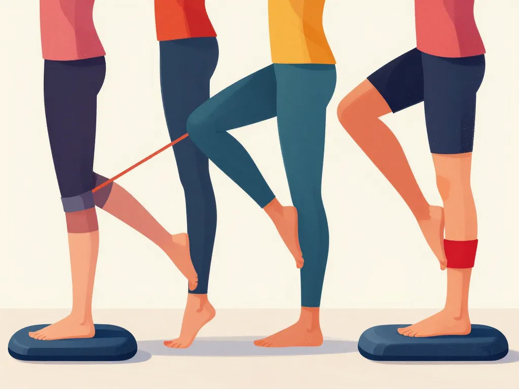 Renforcement équilibre rééducation entorse cheville exercices PDF