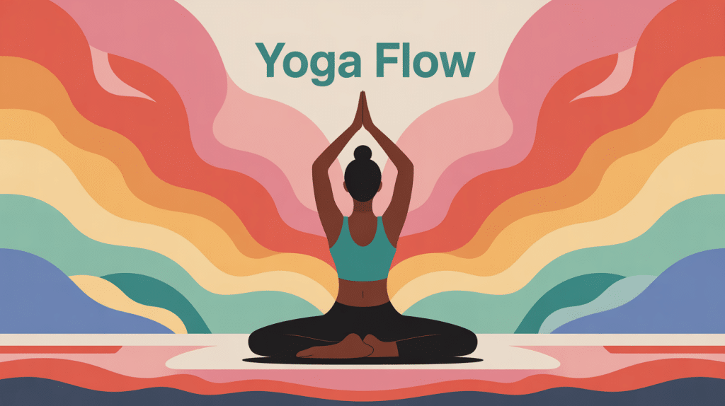 yoga flow yoga illustration fluidité dynamique