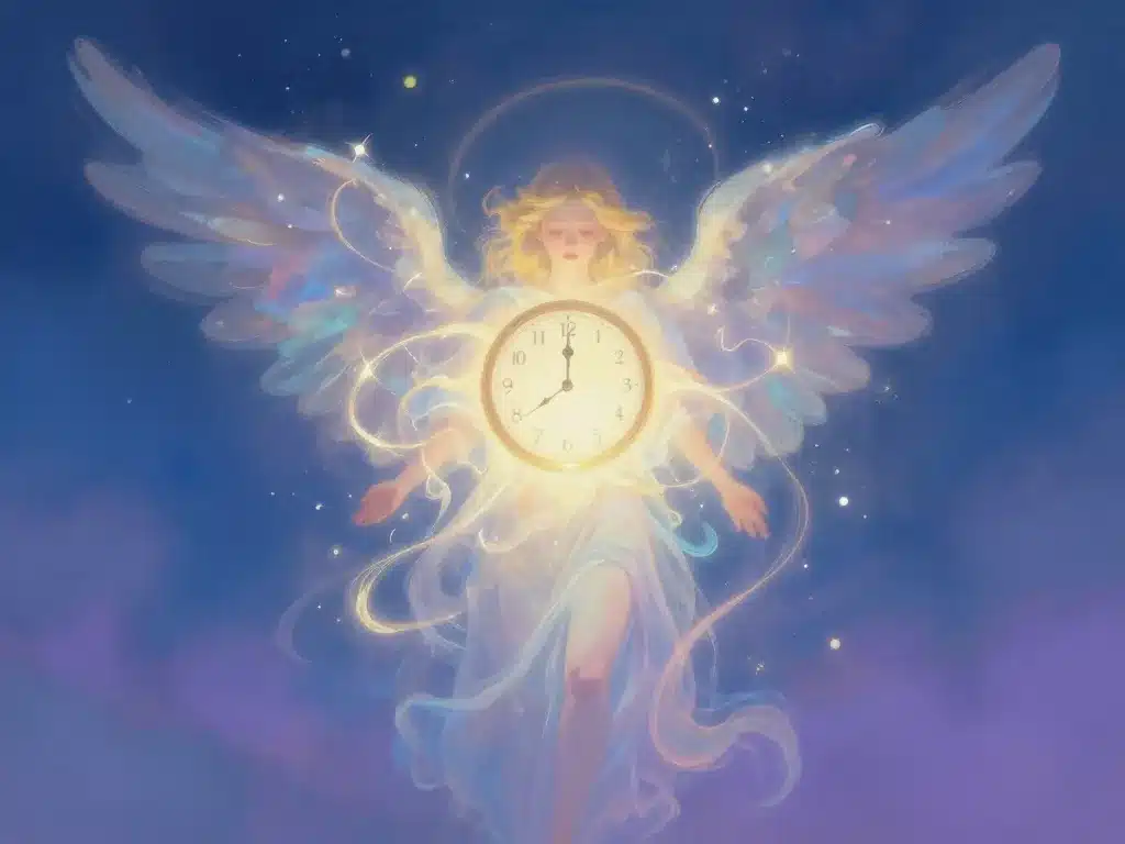 00h10 signification ange gardien lumière illustration spirituelle