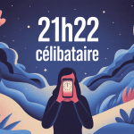 21h22 célibataire illustration introspective smartphone