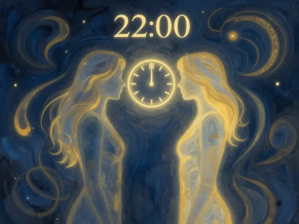 22h00 signification flamme jumelle relation parcours