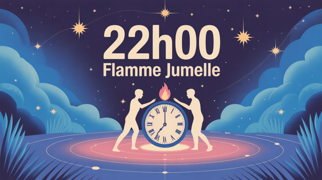 22h00 signification flamme jumelle illustration énergie