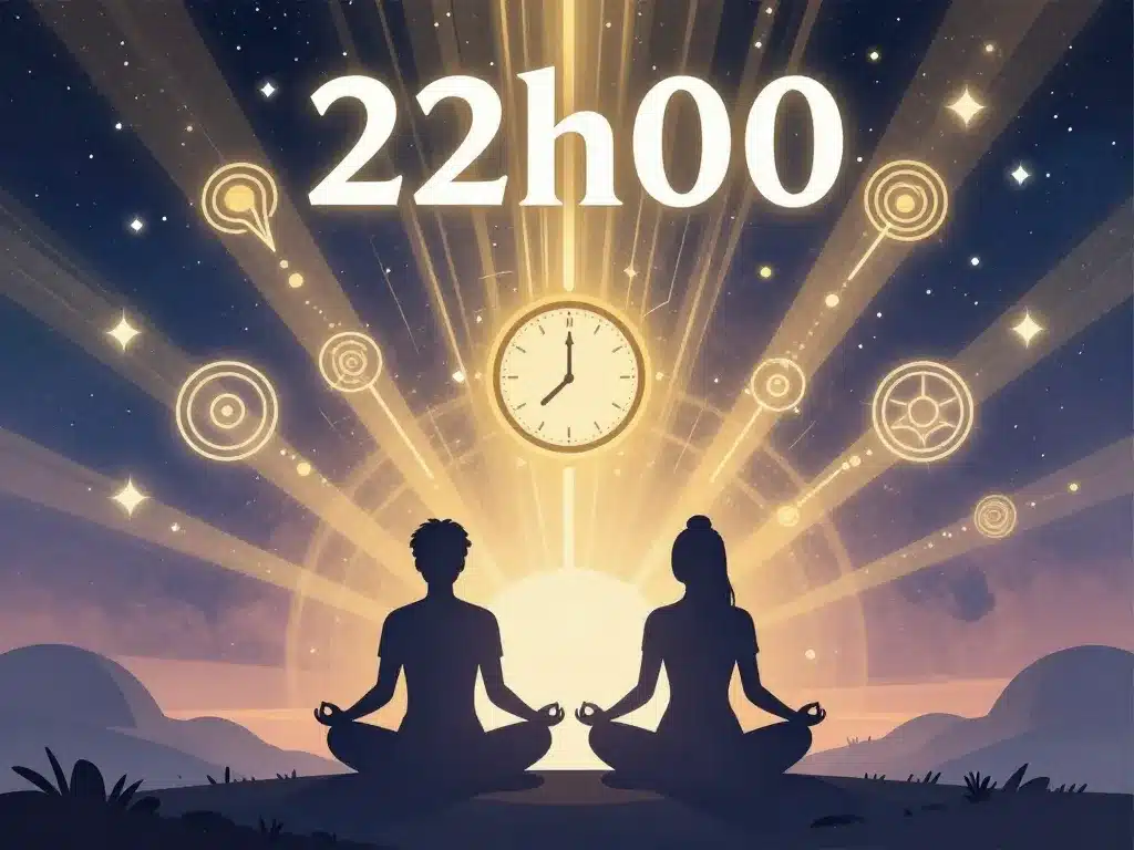 22h00 signification flamme jumelle enseignement spirituel