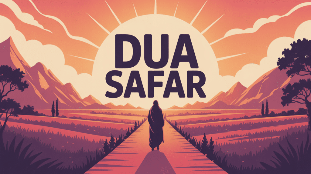 illustration dua safar route spirituelle protection
