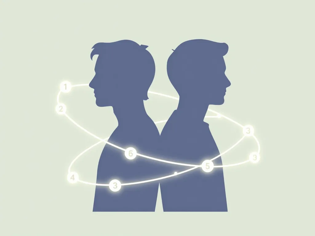 Chemin de vie flamme jumelle date de naissance illustration numérologie