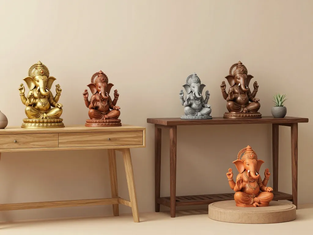 Photo styles et matériaux Ganapati statue