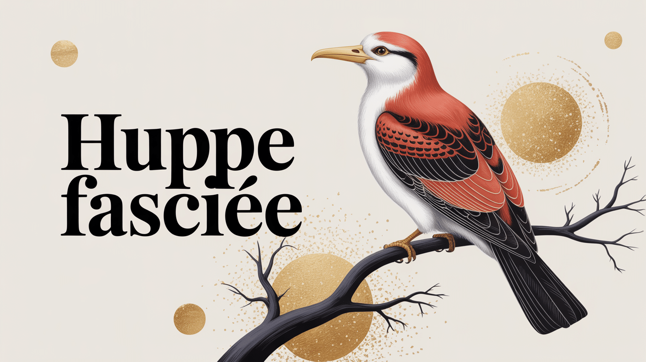 huppe fasciée présage, oiseau mystérieux sur branche