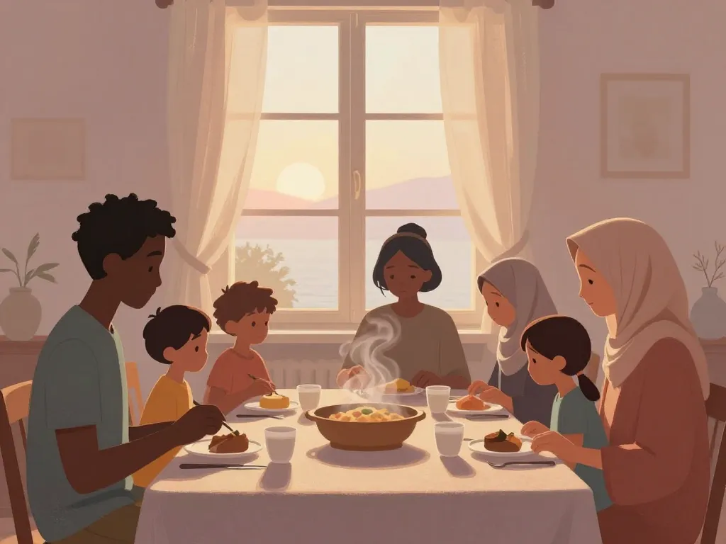 scène famille marseillaise suhoor imsak marseille