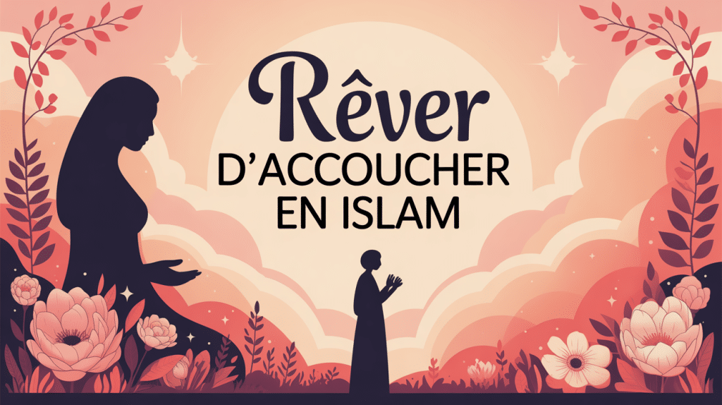 Illustration rever d'accoucher islam, style spirituel et apaisant