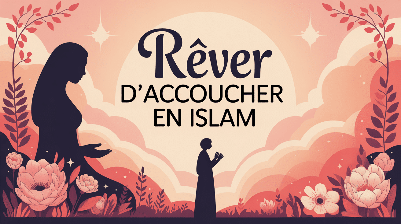 Illustration rever d'accoucher islam, style spirituel et apaisant