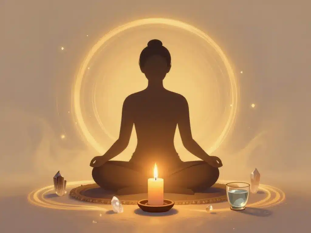 rituel bougie pas à pas scène méditative